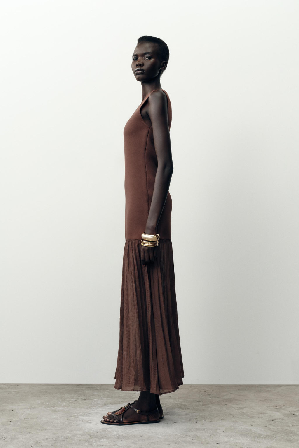 CONTRAST KNIT DRESS - Zara фото 4