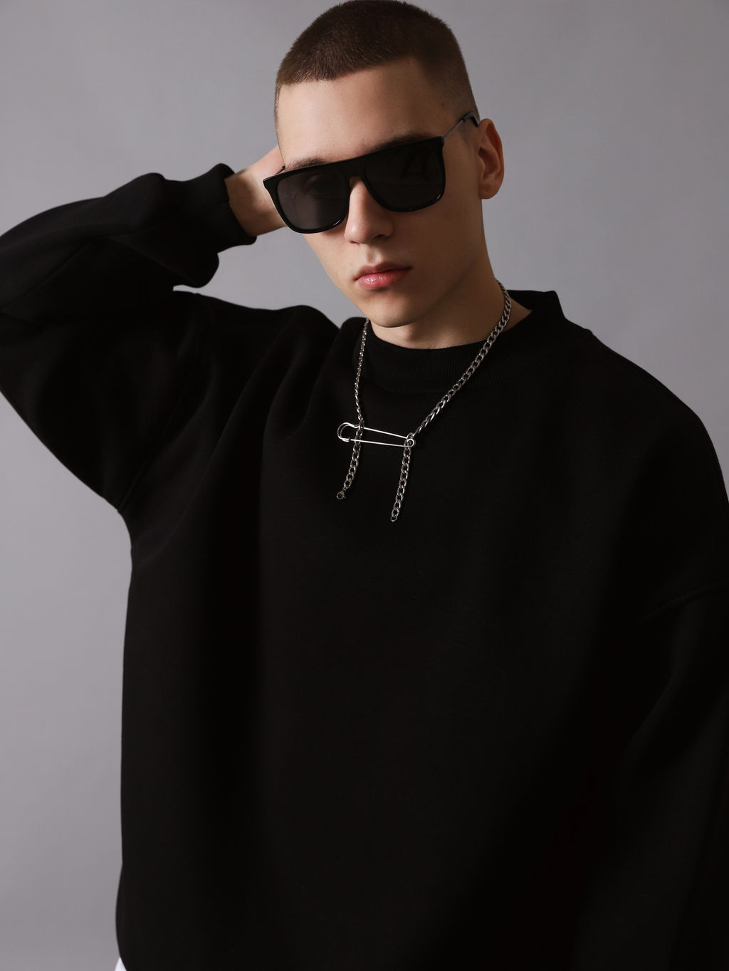 Свитшот оверсайз К501 Черный от фабрики Спортсоло