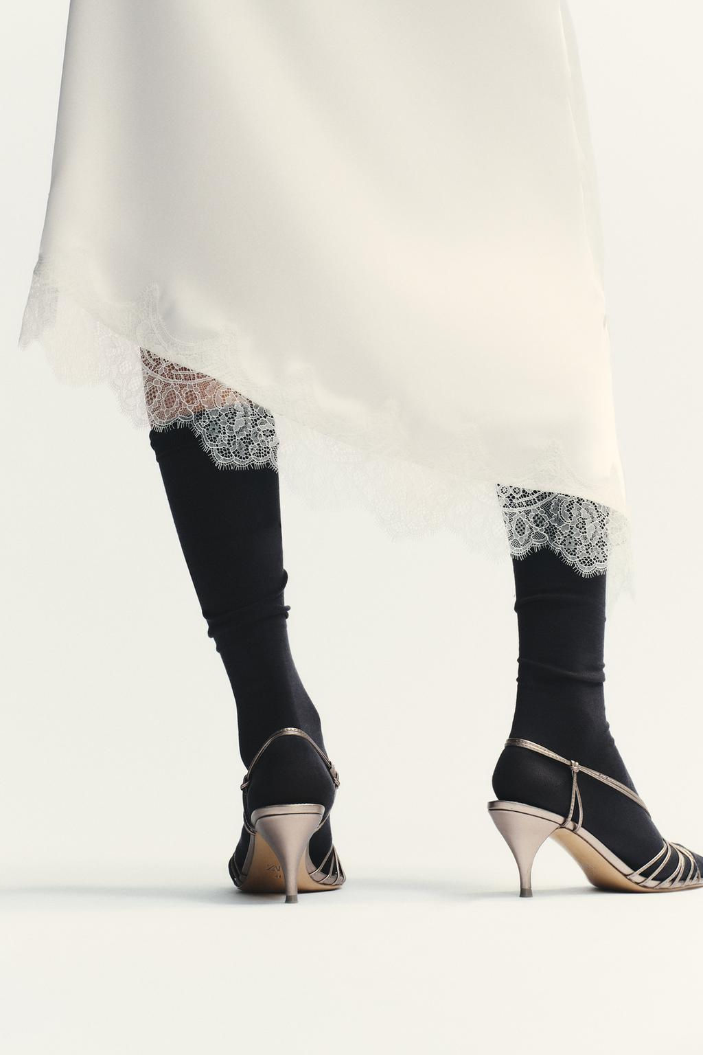 SATIN LACE SKIRT - Zara фото 5