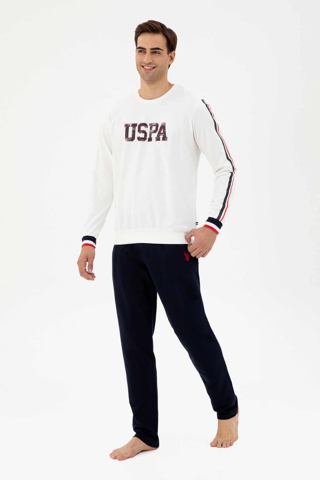 Мужской кремовый пижамный комплект Неожиданная скидка в корзине - U.s. polo assn фото 15