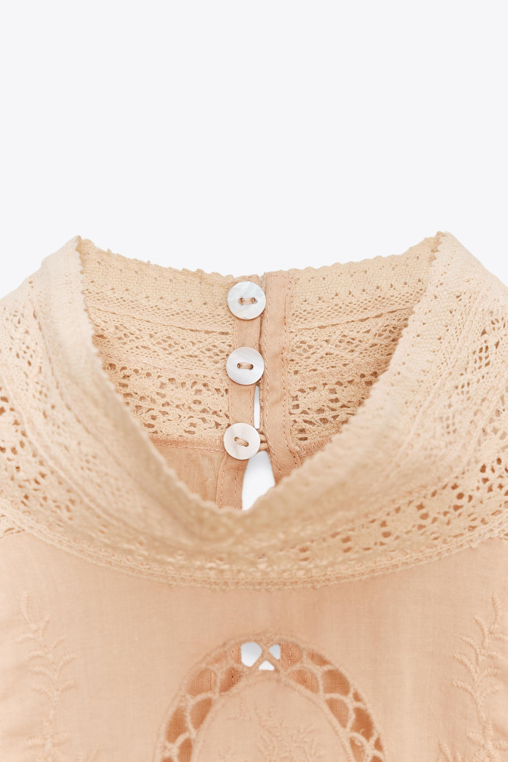 ZW COLLECTION EMBROIDERED ROMANTIC SHIRT - Zara фото 9