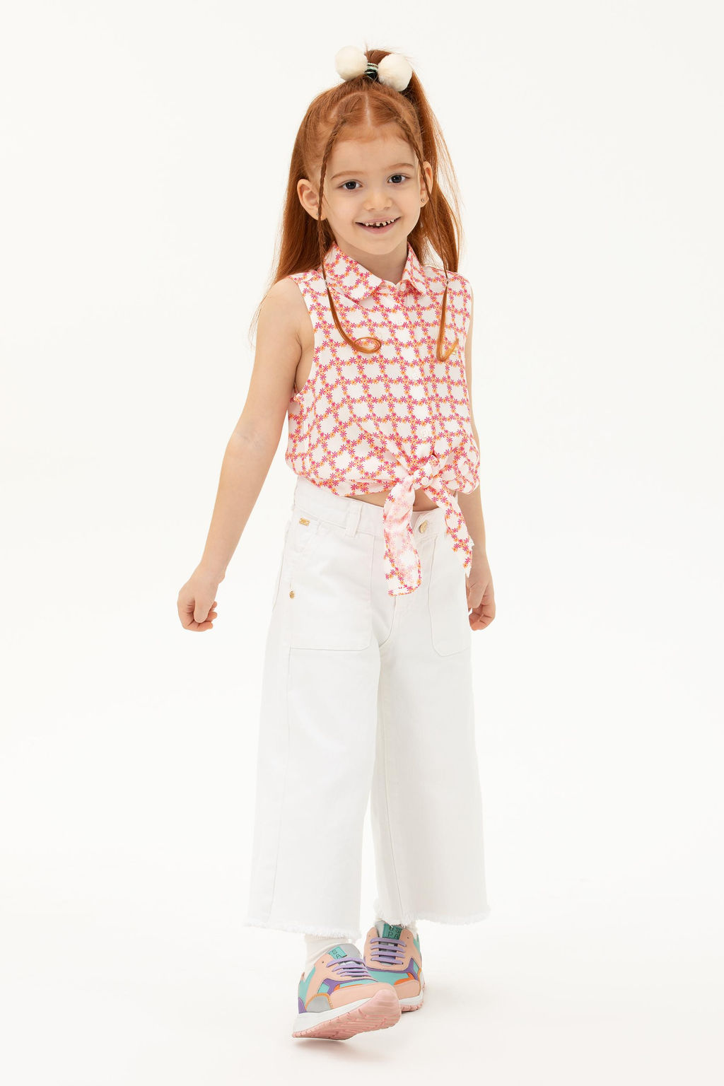 U. S. Polo Assn Оранжевая рубашка с коротким рукавом для девочки - U.s. polo assn фото 11