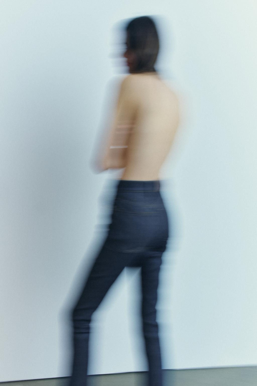ZW COLLECTION BOOTCUT HIGH-WAIST CROPPED JEANS - Zara фото 5