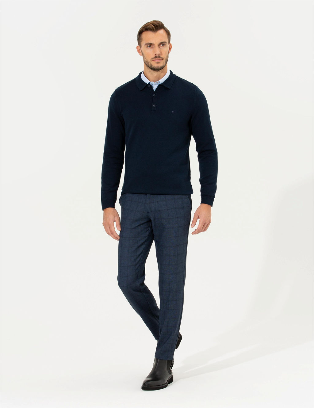 A__k Lacivert Slim Fit Kuma_ Pantolon - Pierre cardin фото 3