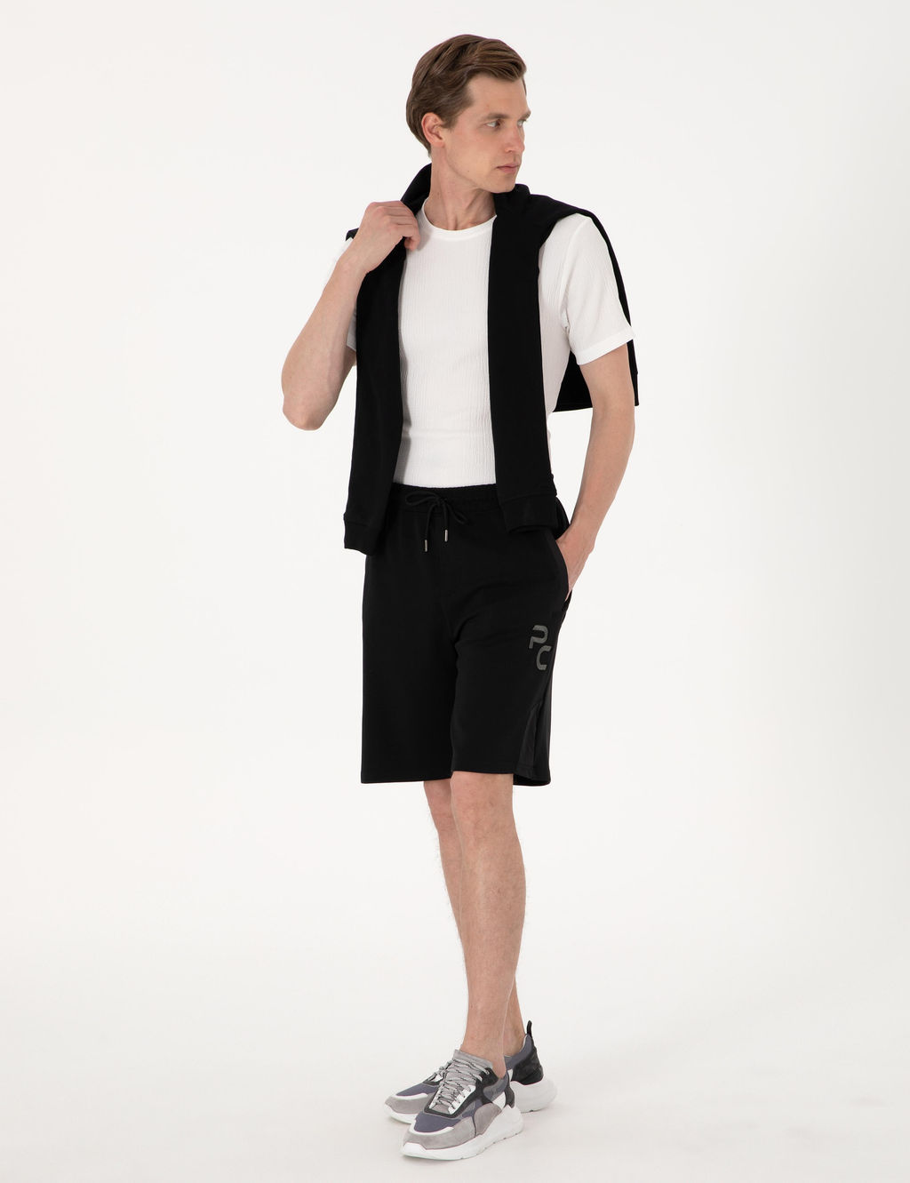 Шорты Pierre Cardin Siyah Comfort Fit модальные черные