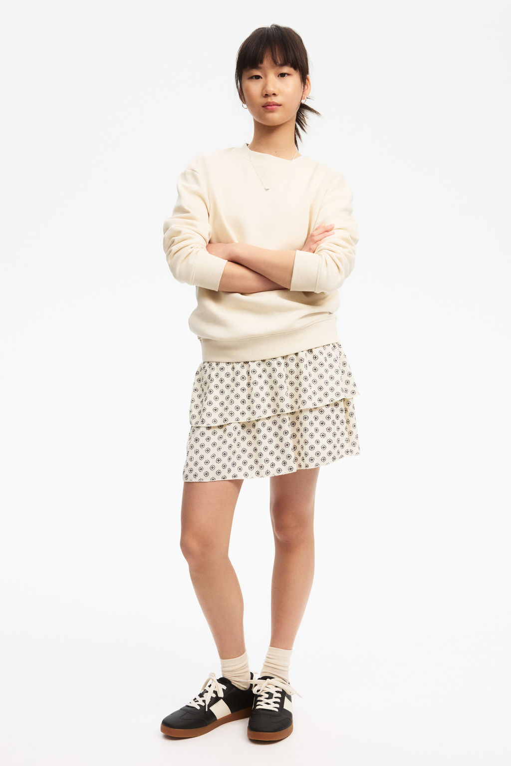 Falda estampada de volantes - H&m фото 3