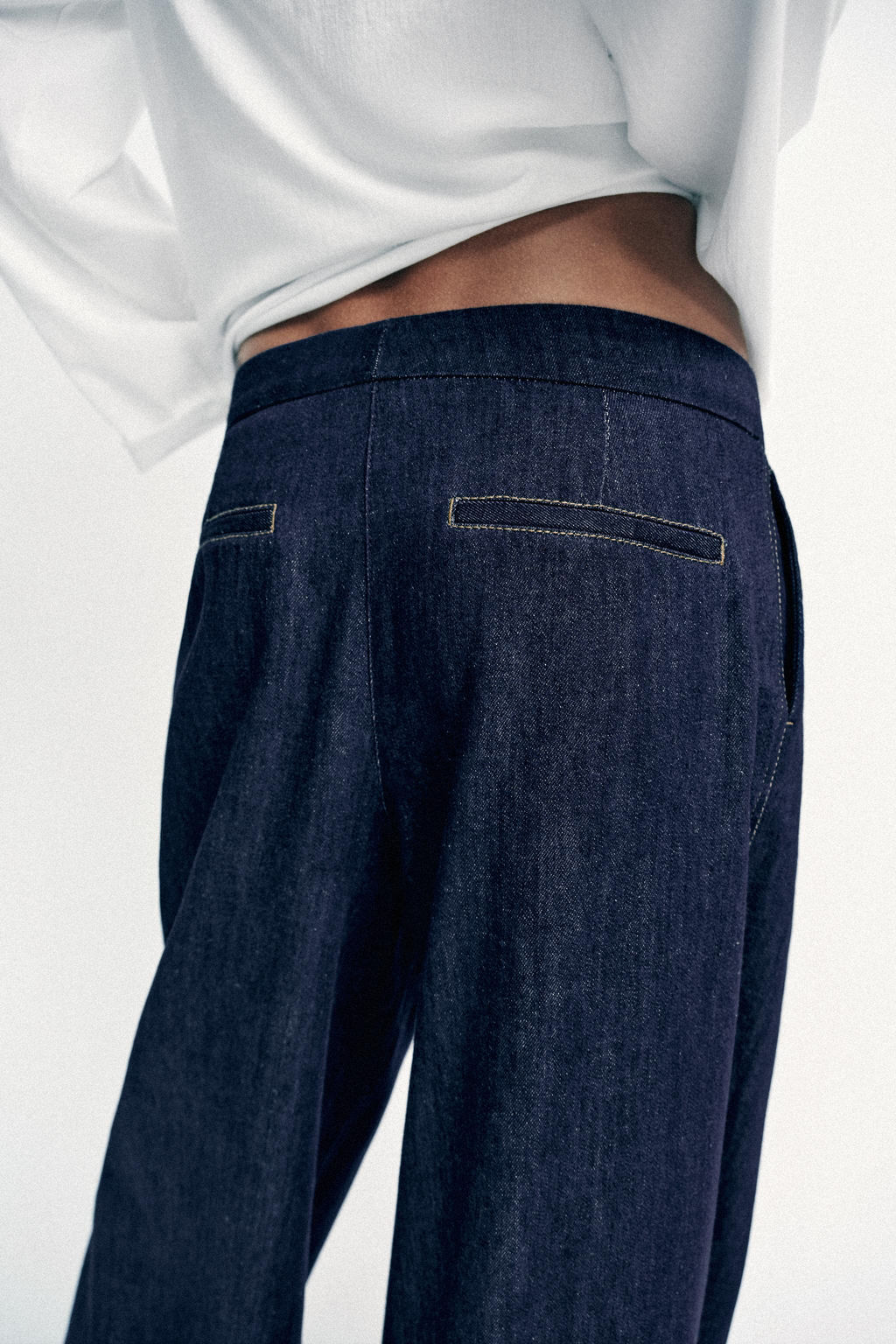 PANTAL?N Z1975 ANCHO PINZAS / Azul - Zara фото 8