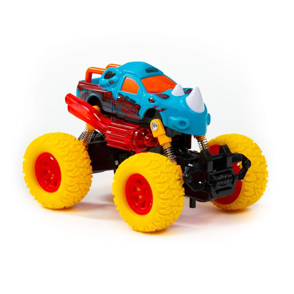 Монстр РАЛЛИ - Носорог, автомобиль инерционный (со светом и звуком) (в пакете) - Полесье фото 4