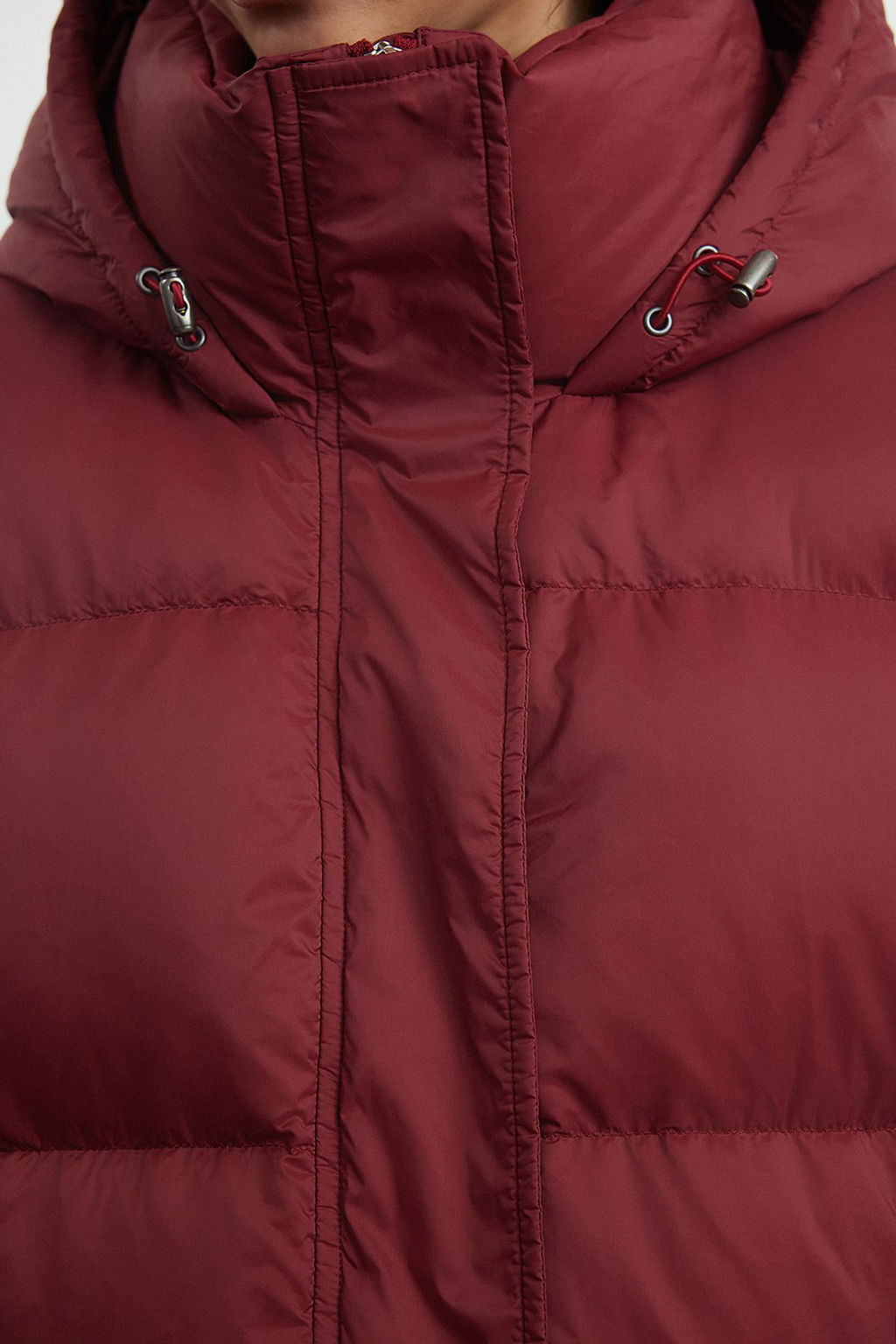 Tas Oversize Kapusonlu Kaz Tuylu Su Iticili Sisme Mont TWOAW25MO00102 - Trendyolmilla фото 11