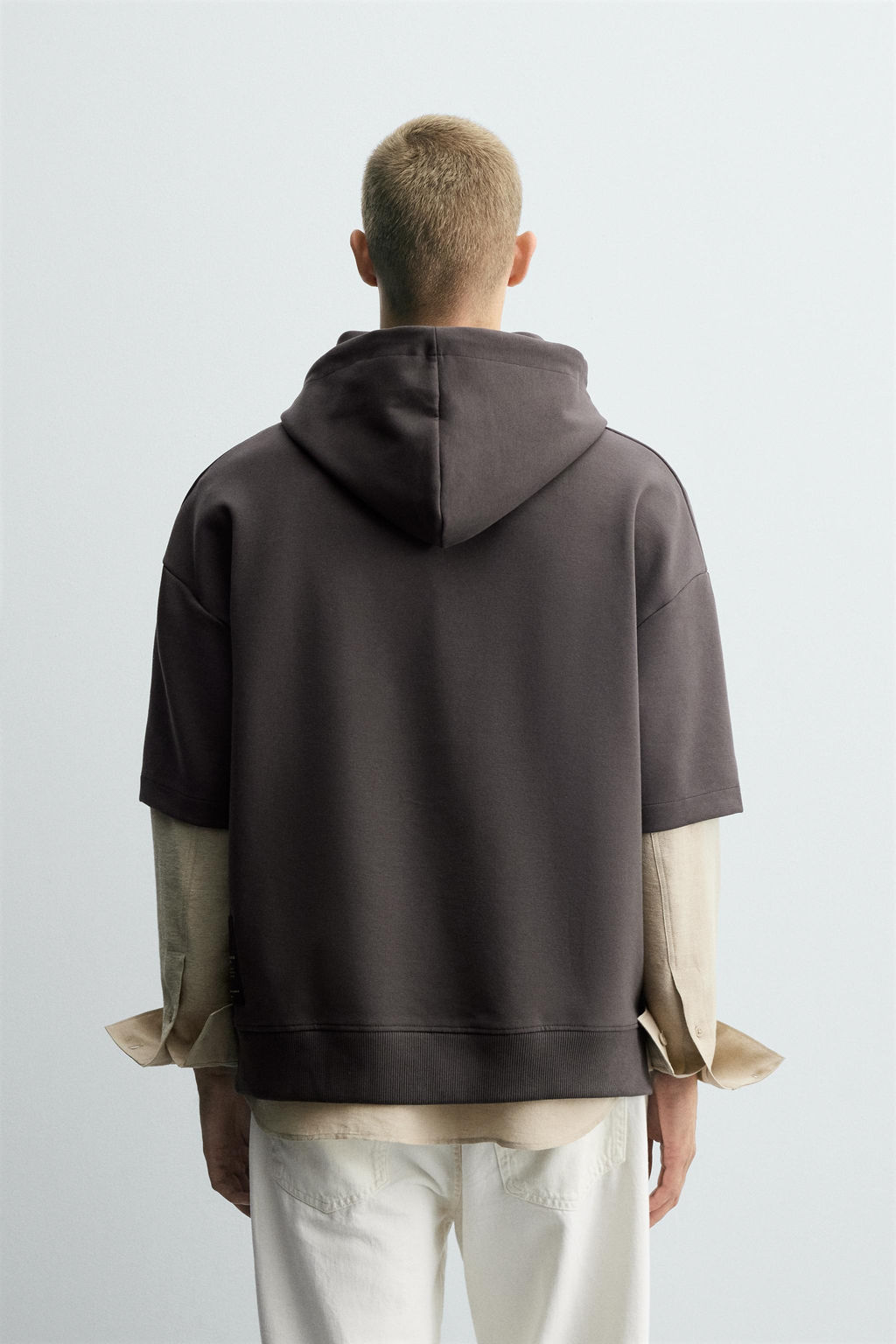 INTERLOCK HOODIE WITH LABEL - Zara фото 3