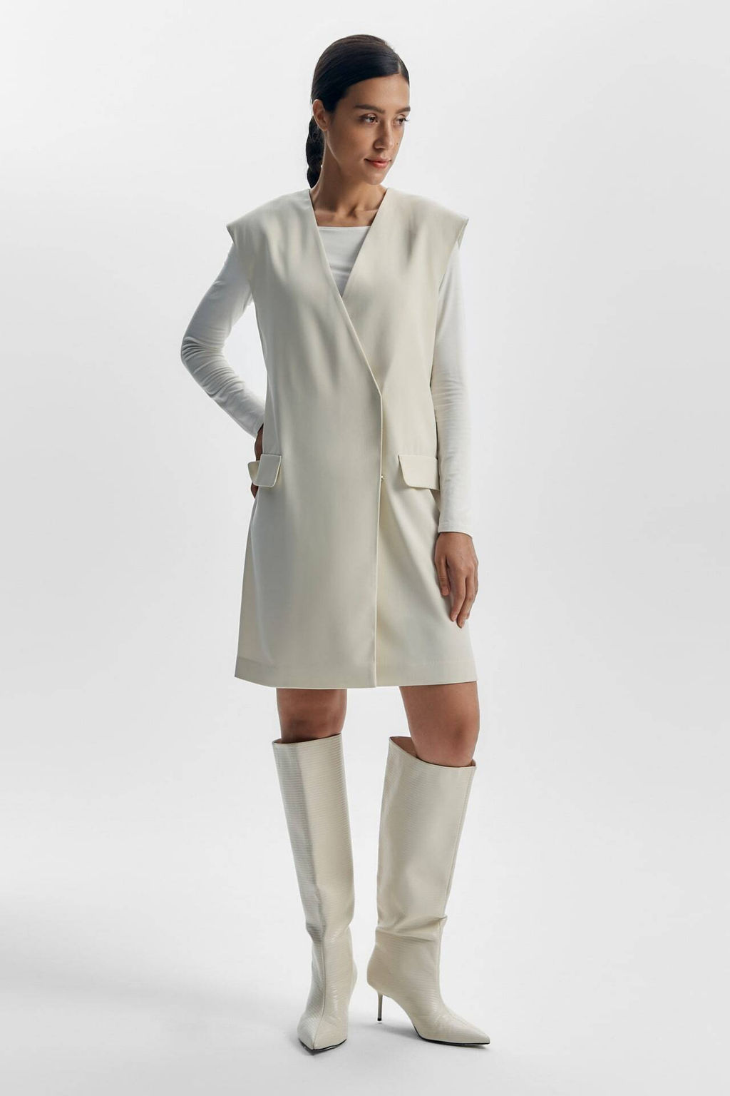 Платье-жилет с тонким поясом - Mollis фото 3