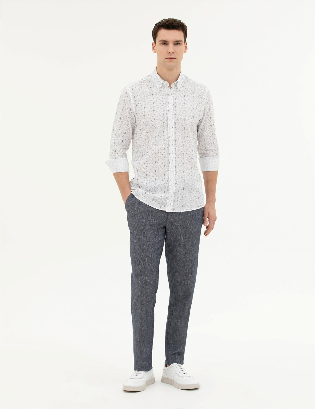 Lacivert Slim Fit Kuma_ Pantolon