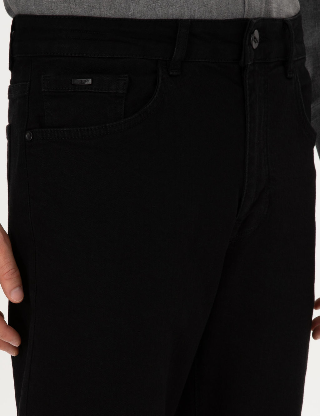 Siyah Straight Fit Jean Pantolon - Pierre cardin фото 5