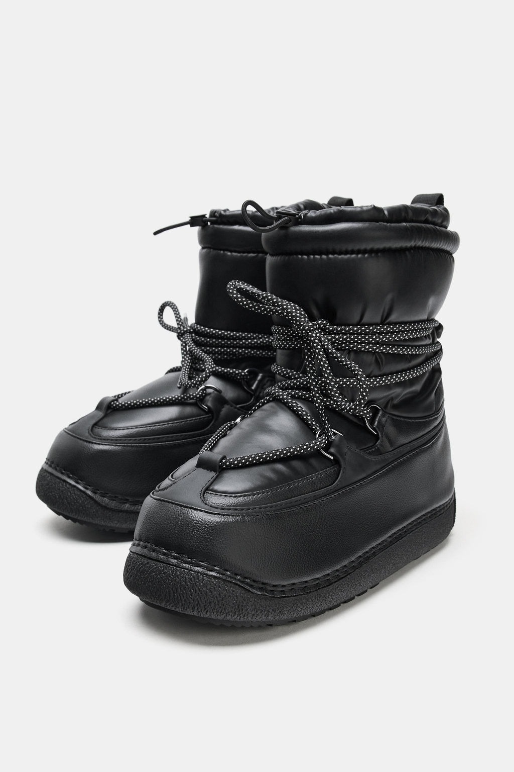 LAMINATED QUILTED ANKLE BOOTS - SKI COLLECTION - Zara фото 10