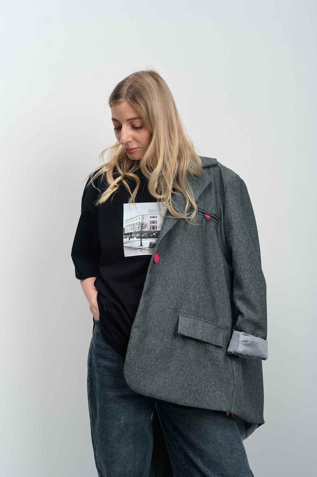 Футболка оверсайз унисекс "Восход" черный