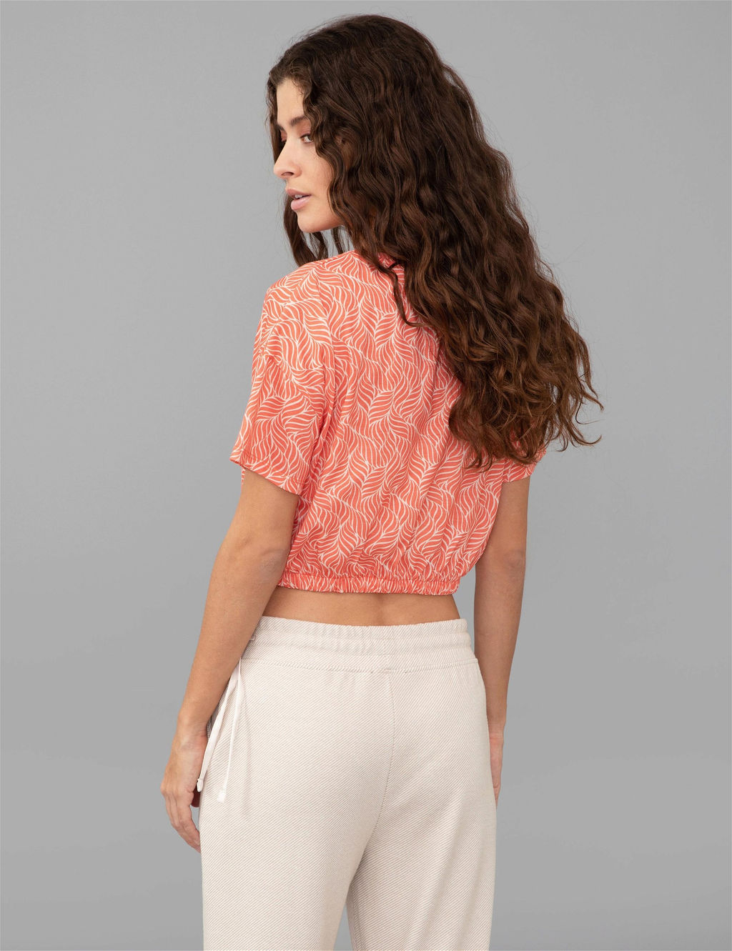 Turuncu Crop Top Ti__rt - Pierre cardin фото 5