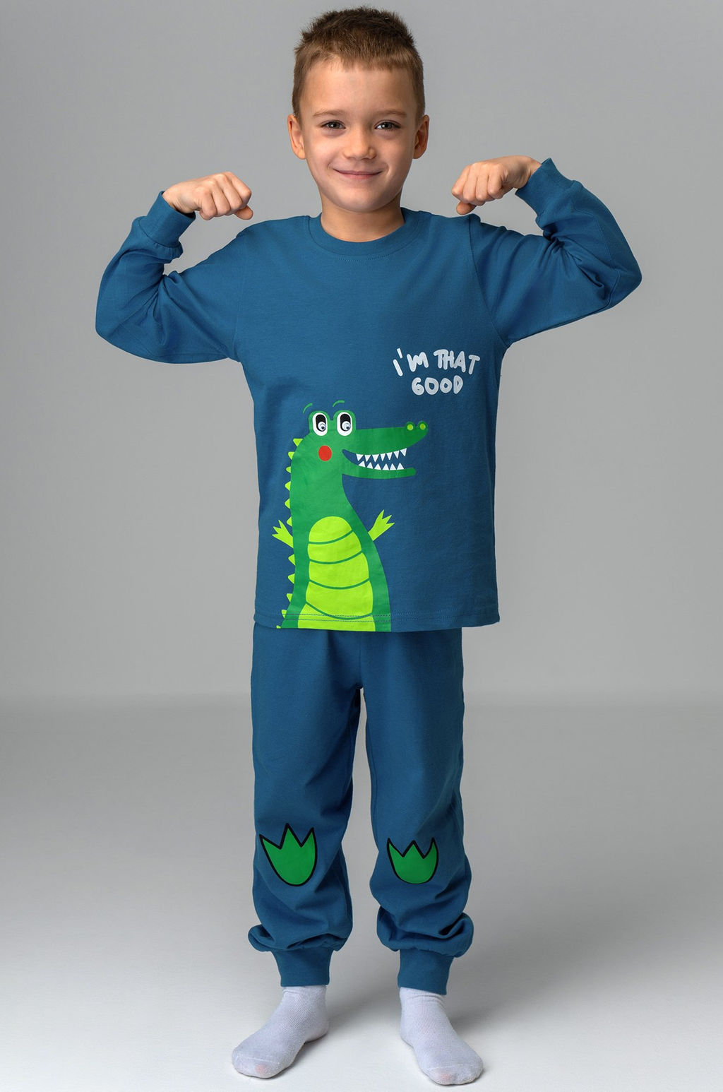 Хлопковая пижама для мальчика Bonito  фото 6