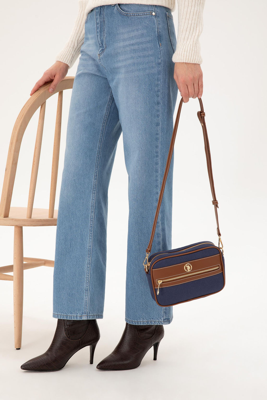 Женская темно-синяя сумка через плечо Неожиданная скидка в корзине - U.s. polo assn фото 2