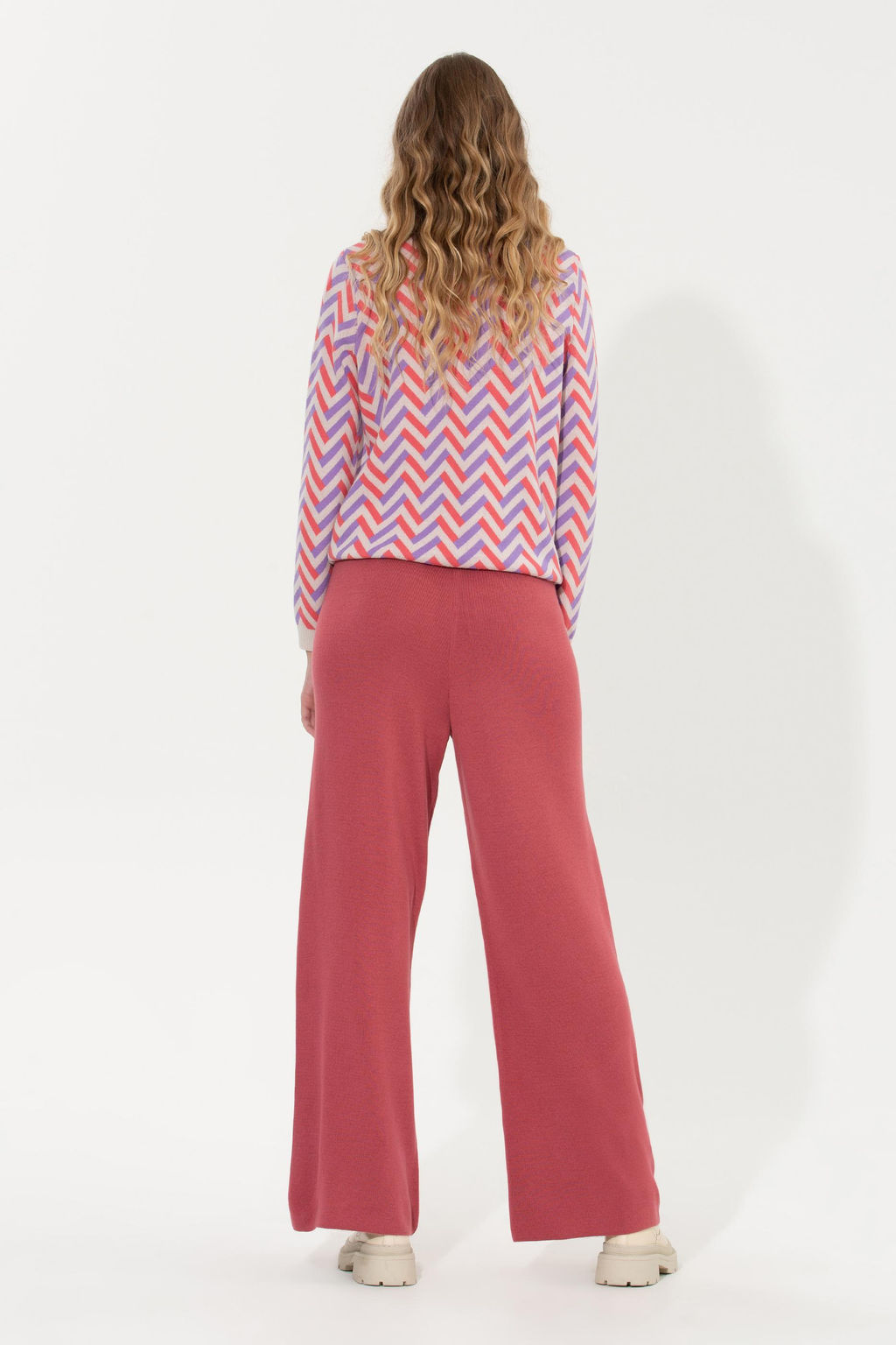 Женские темно-розовые трикотажные брюки - U.s. polo assn фото 4