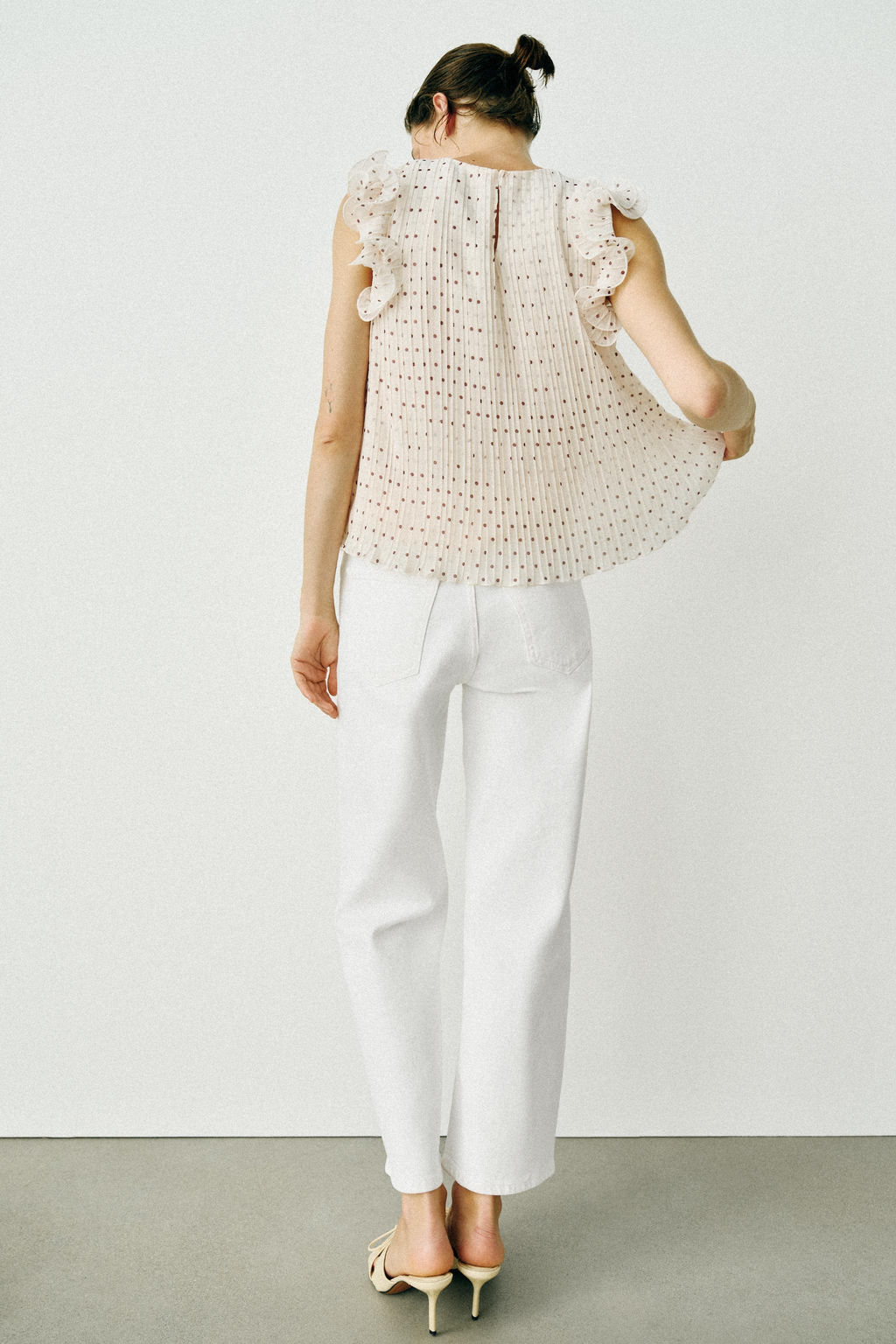 JEANS Z1975 STRAIGHT TIRO ALTO / Blanco