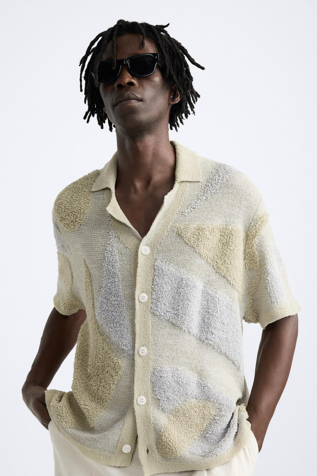 TERRY JACQUARD SHIRT - Zara фото 2