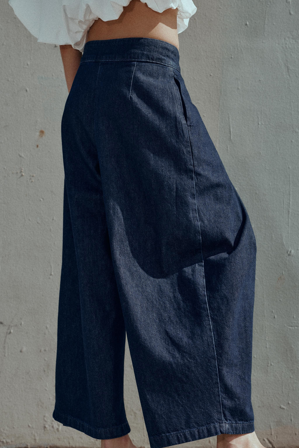 JEANS Z1975 CULOTTE TIRO ALTO PINZAS / Azul - Zara фото 6