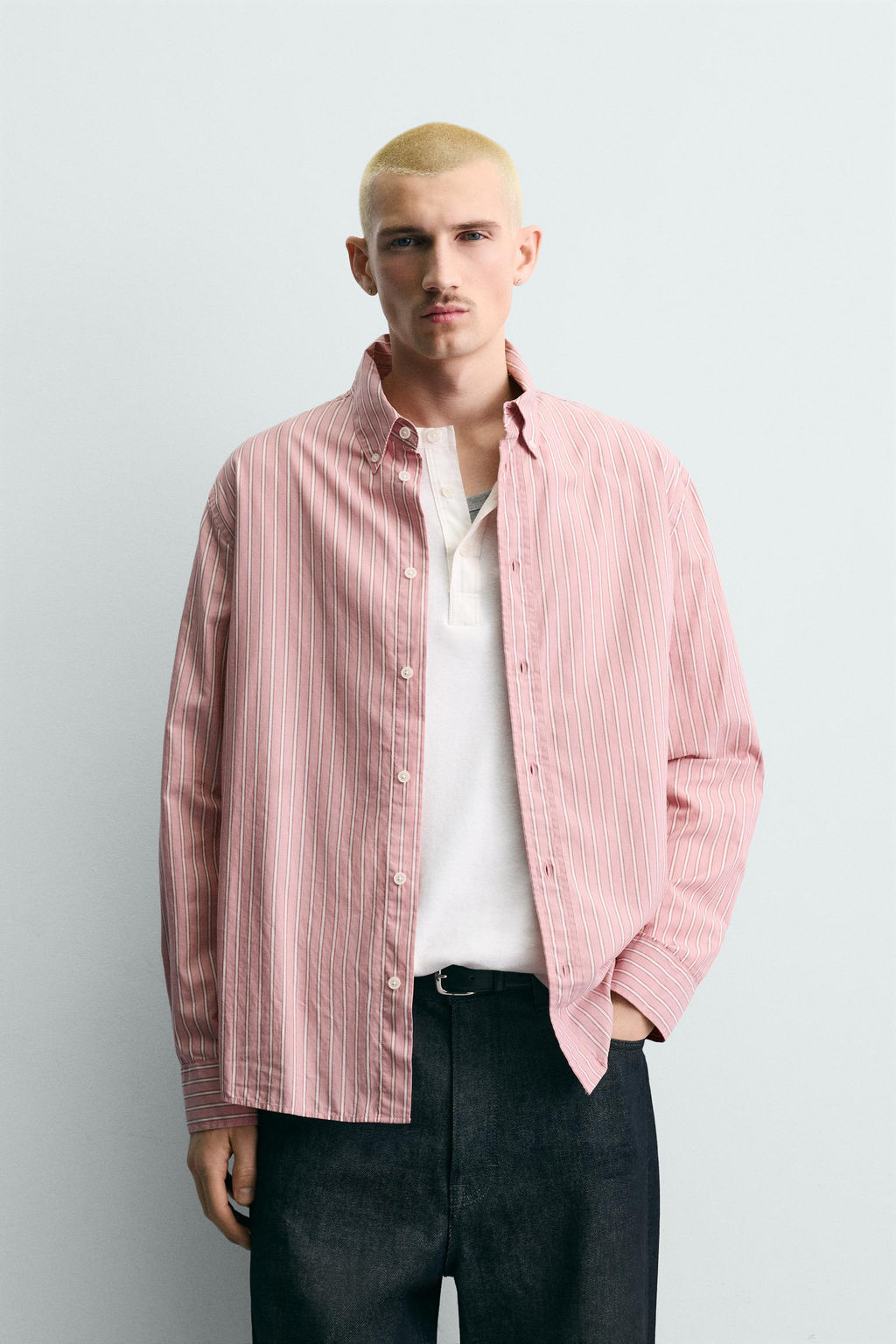 STRIPED RELAXED FIT SHIRT - Zara фото 2