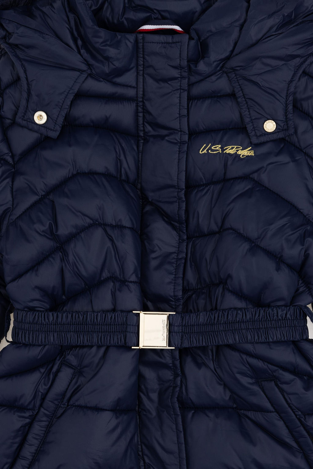 Темно-синее пальто для девочки Неожиданная скидка в корзине - U.s. polo assn фото 3