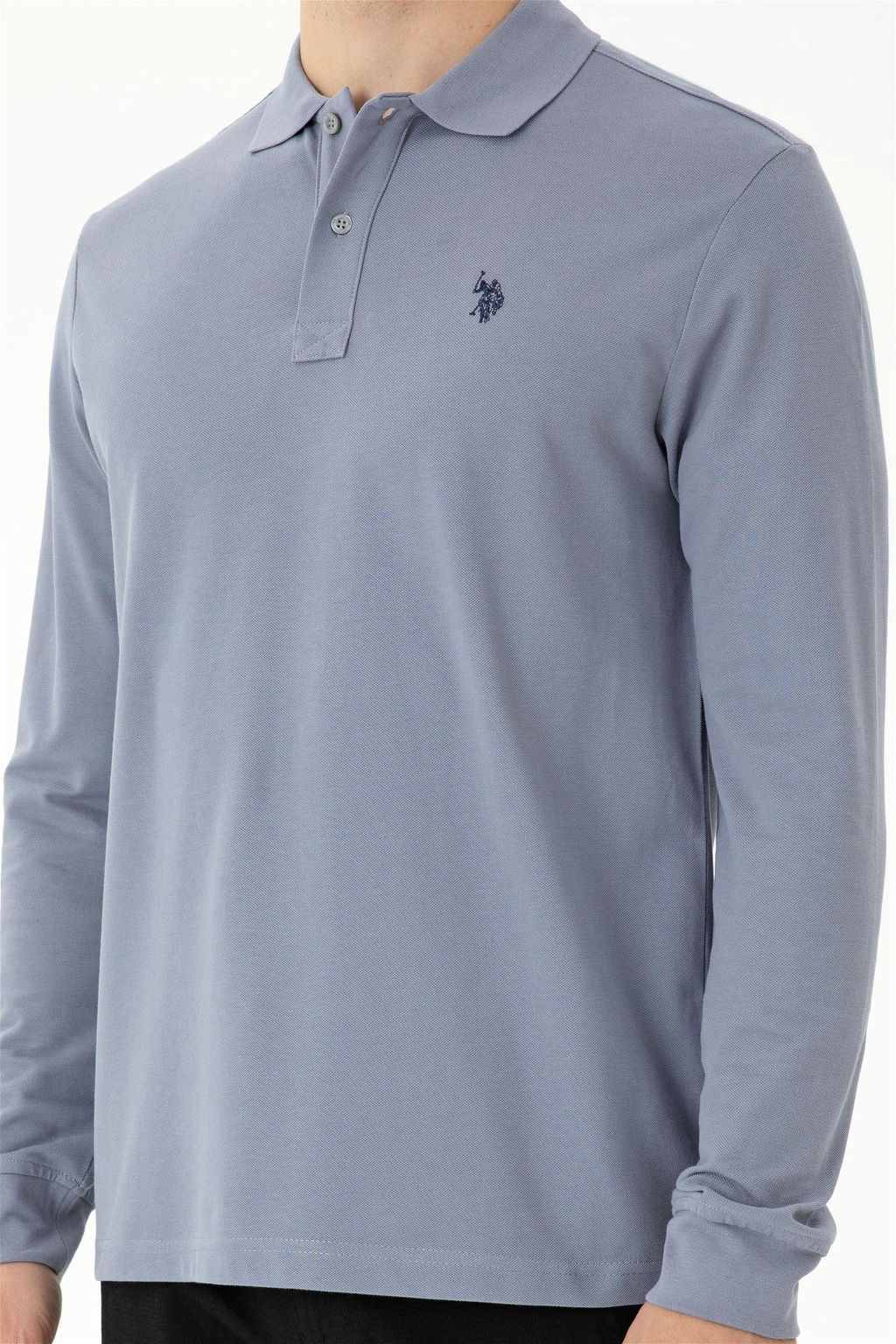 U. S. Polo Assn / Мужской серый базовый свитшот - U.s. polo assn фото 6