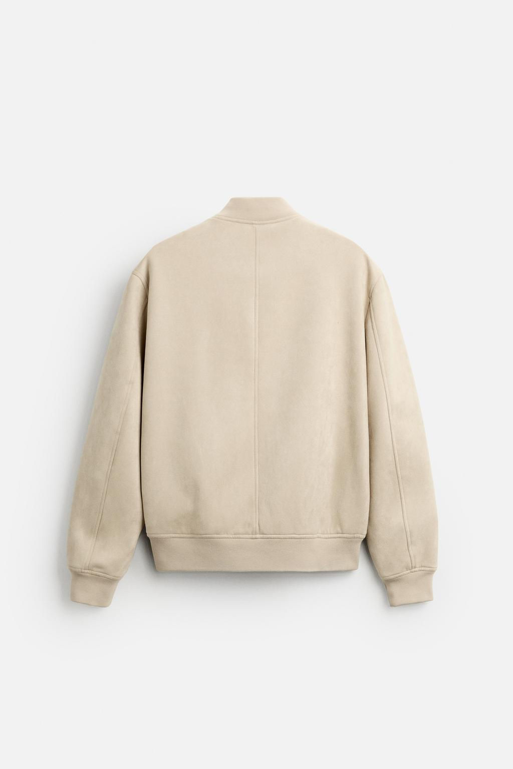 FAUX SUEDE BOMBER JACKET - Zara фото 26