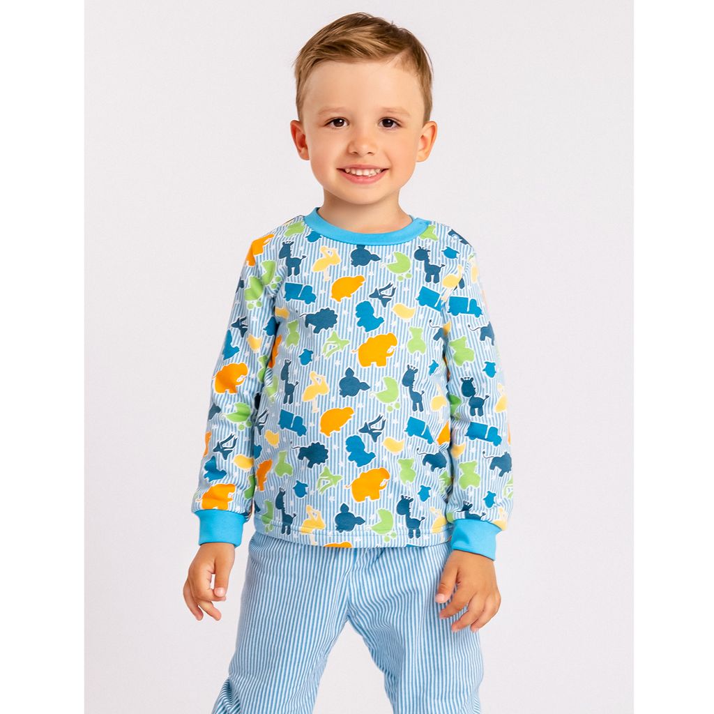 Пижама футер 2х нитка начёс 1087300102 - Юлла фото 6