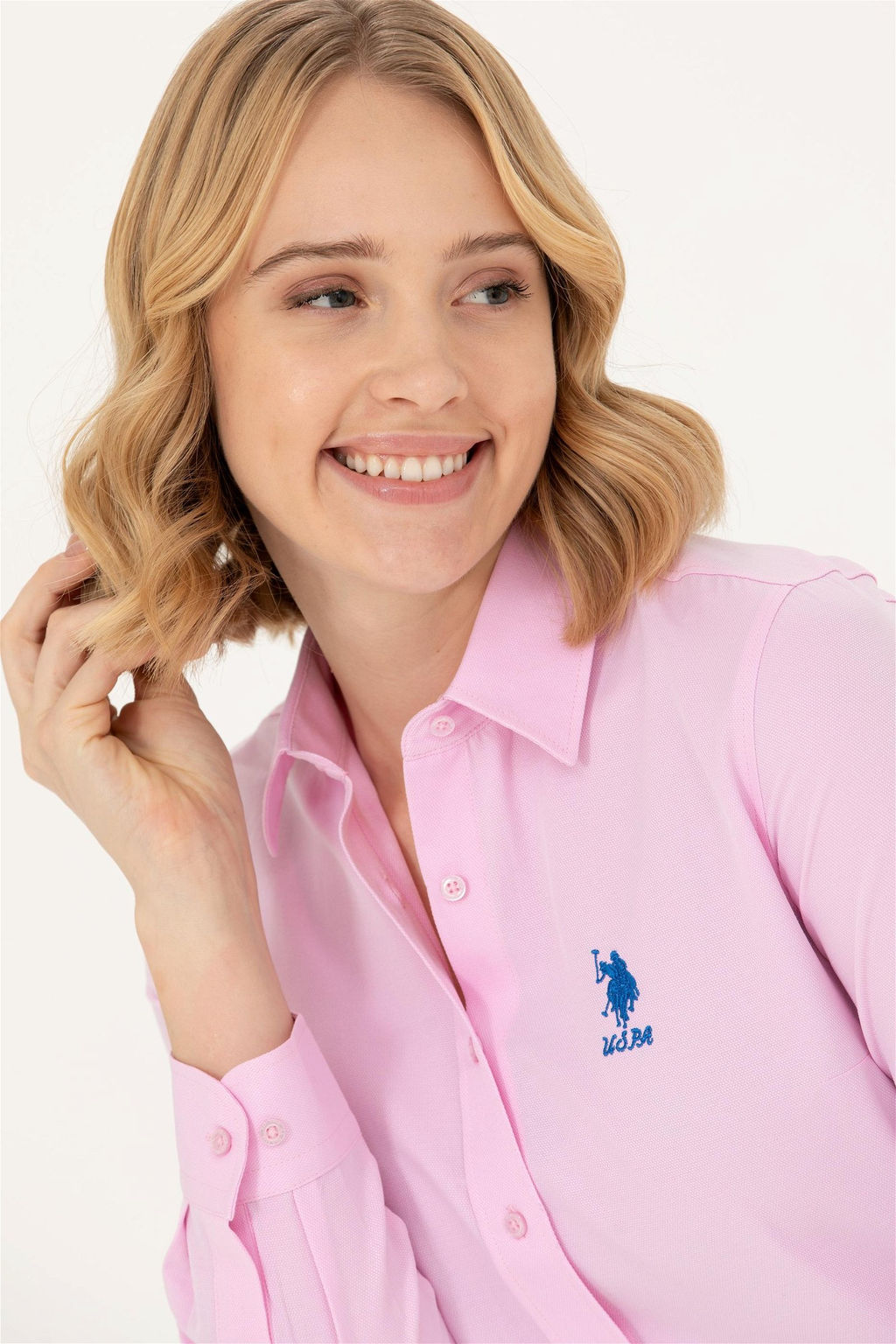 U. S. Polo Assn Женская базовая рубашка с длинным рукавом Magnolia - U.s. polo assn фото 2