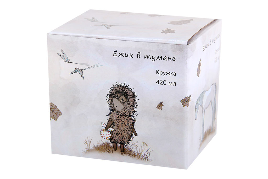 Кружка 420 мл ф.дерби Ежик в тумане а п/уп фарфор арт. NB209M, NB209-14M3/14M2