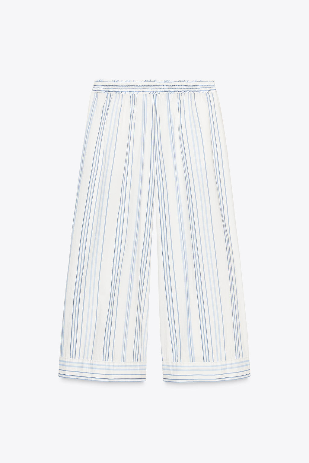 LIMITED EDITION STRIPED POPLIN TROUSERS