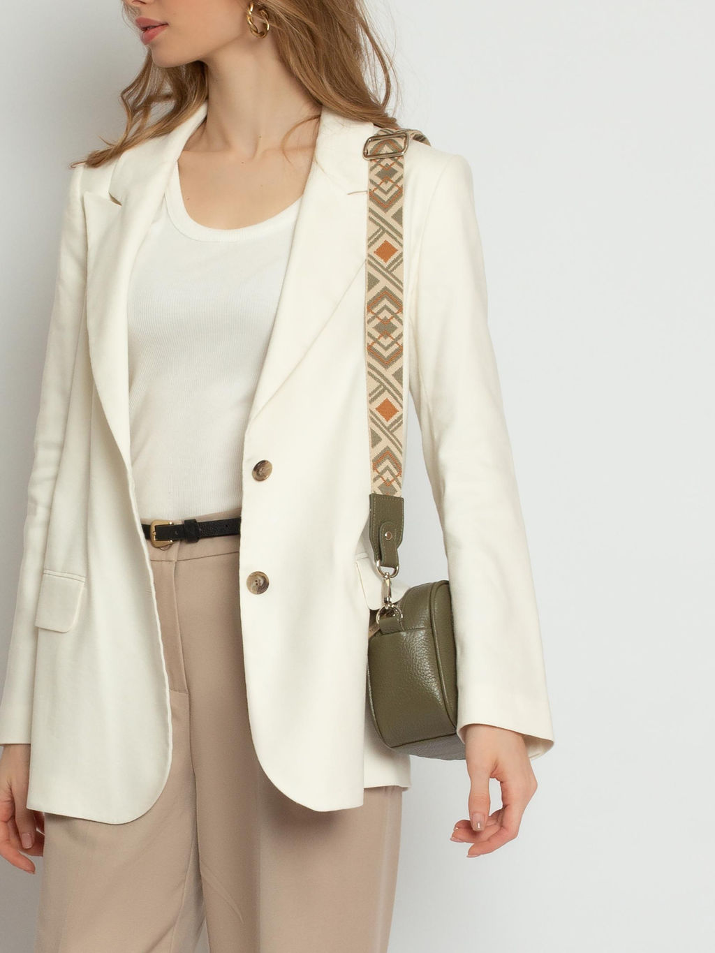 Женская кожаная сумка Richet 3154LNT 630 Зеленый