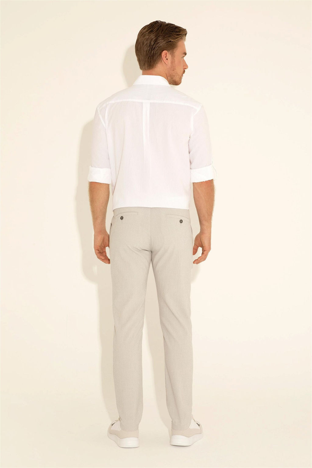 U. S. Polo Assn / Мужские серые брюки из плотной ткани - U.s. polo assn фото 4