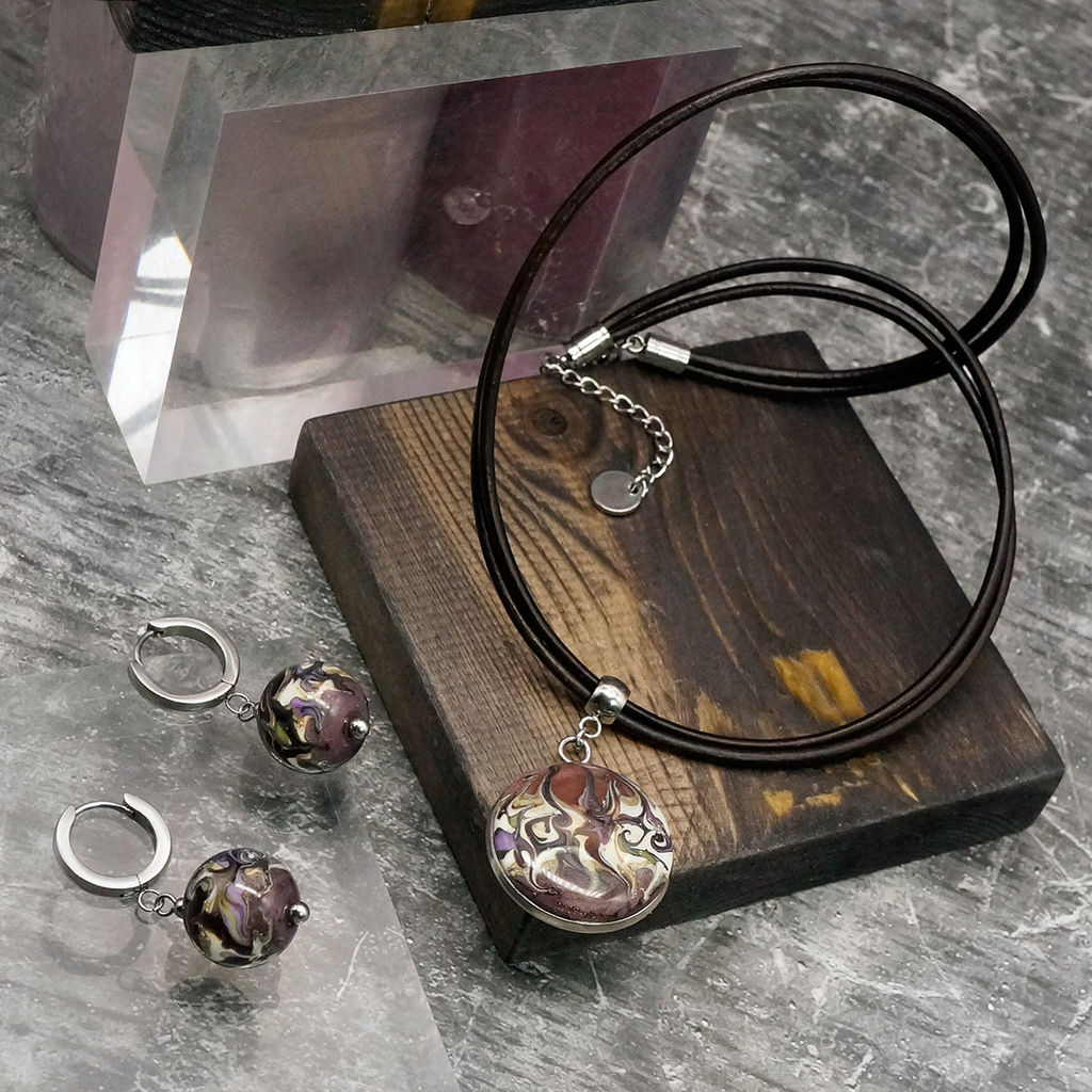 Серьги из муранского стекла MARVELOUS LS3428 - Vloes фото 6