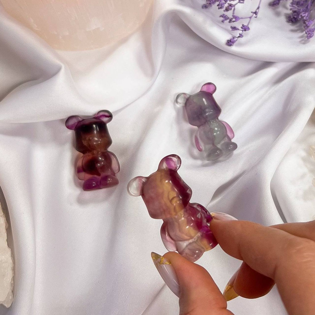 Фигурка Мишка "Bearbrick" из Флюорита