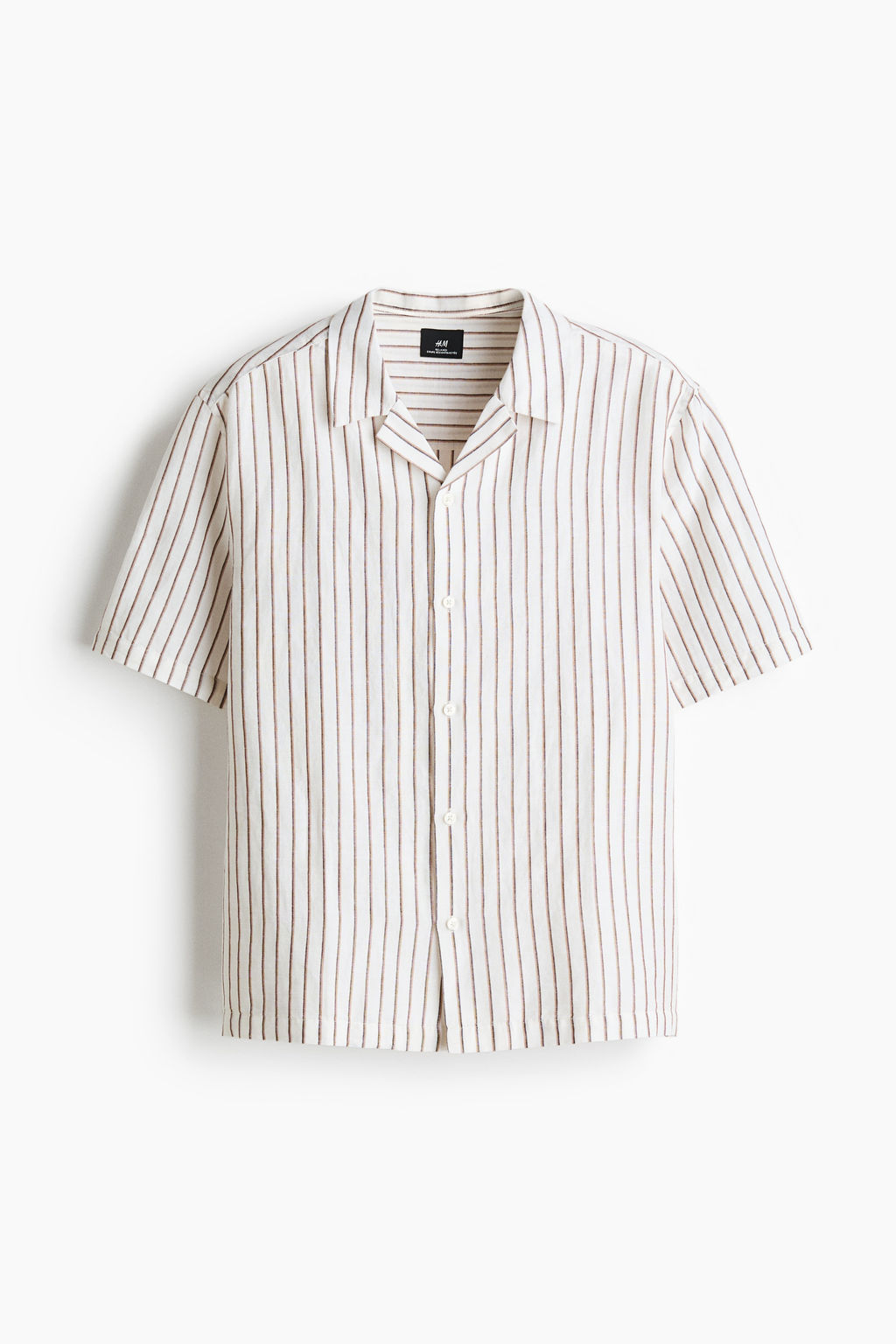Camisa resort en mezcla de lino Relaxed Fit - H&m фото 7