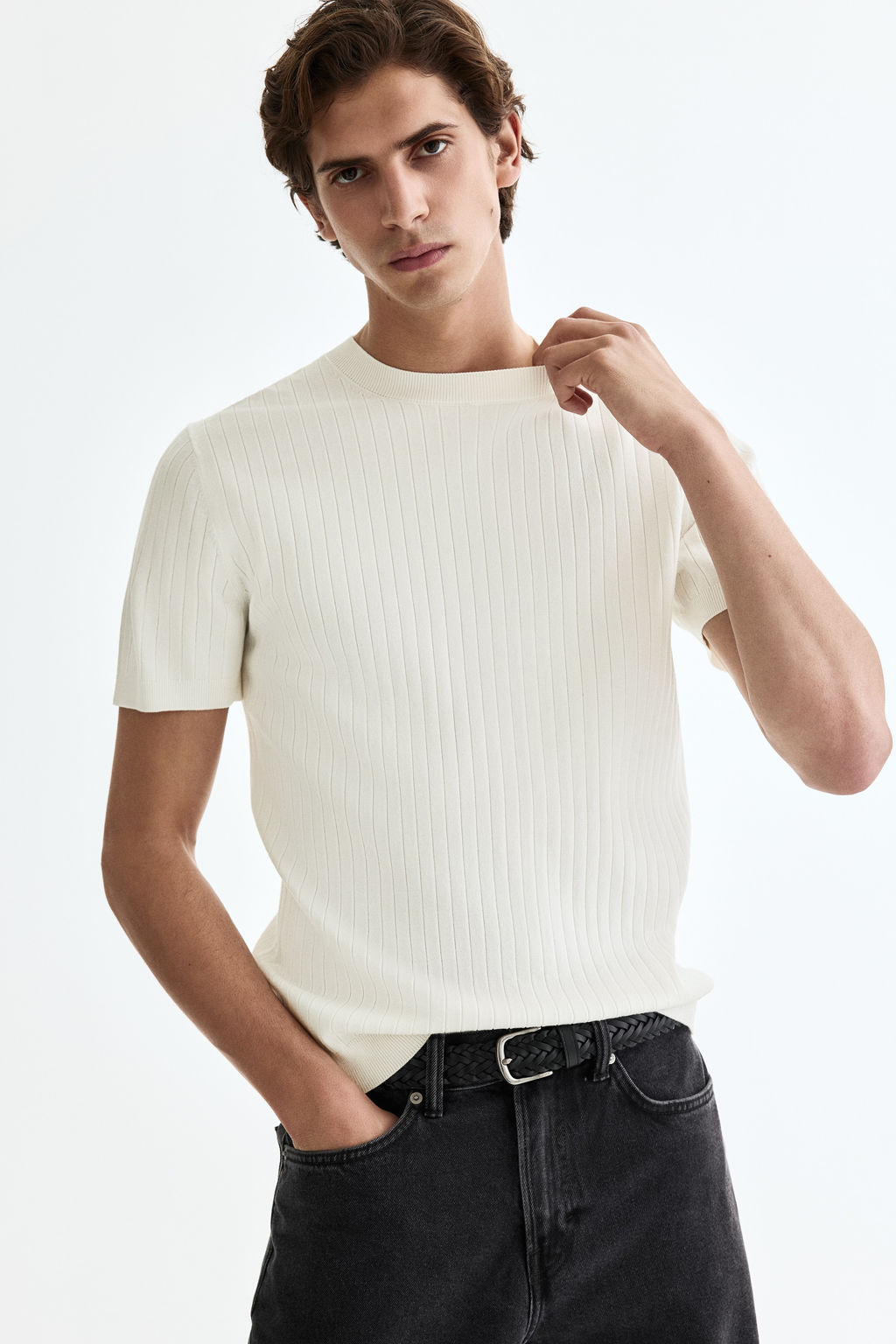 Camiseta de punto Slim Fit - H&m фото 3