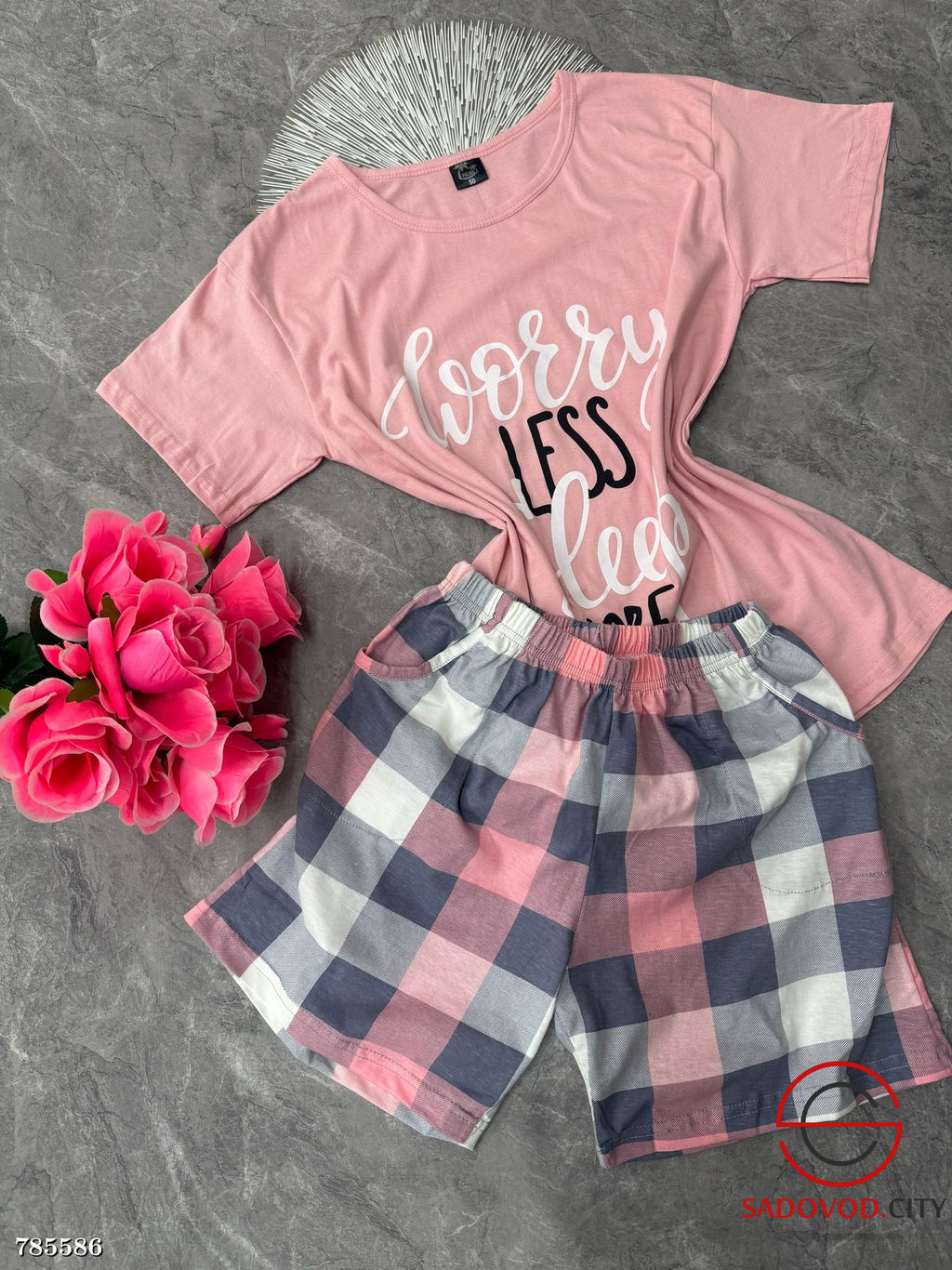 Женская пижама с шортами