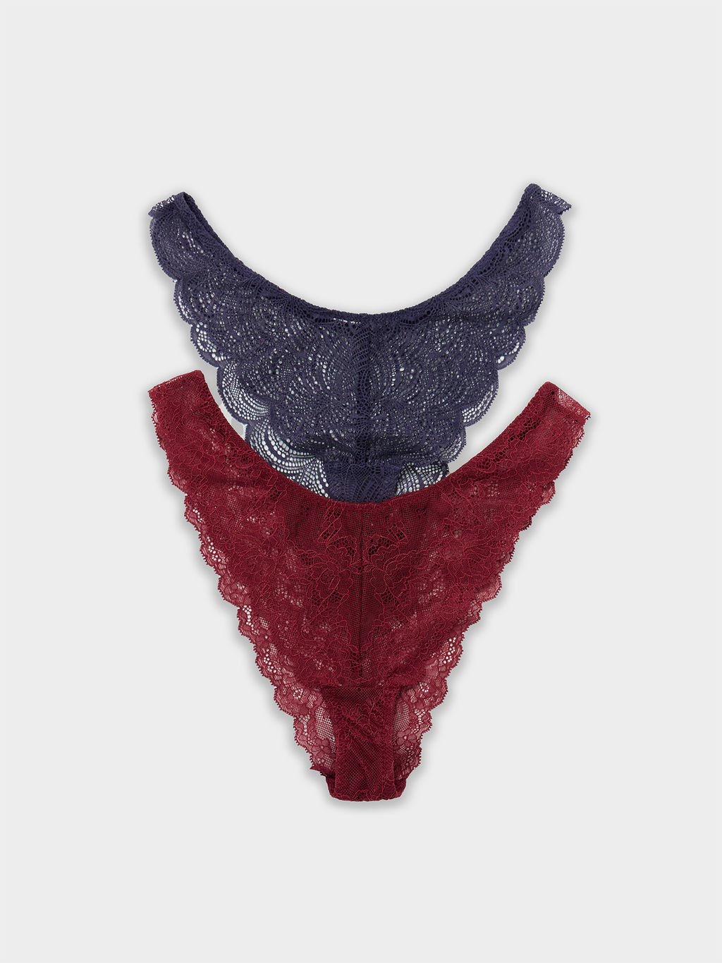 Цена за 2 штуки! Трусы женские слипы мультипак (2 шт.) в серо-синем цвете - Mark formelle фото 8