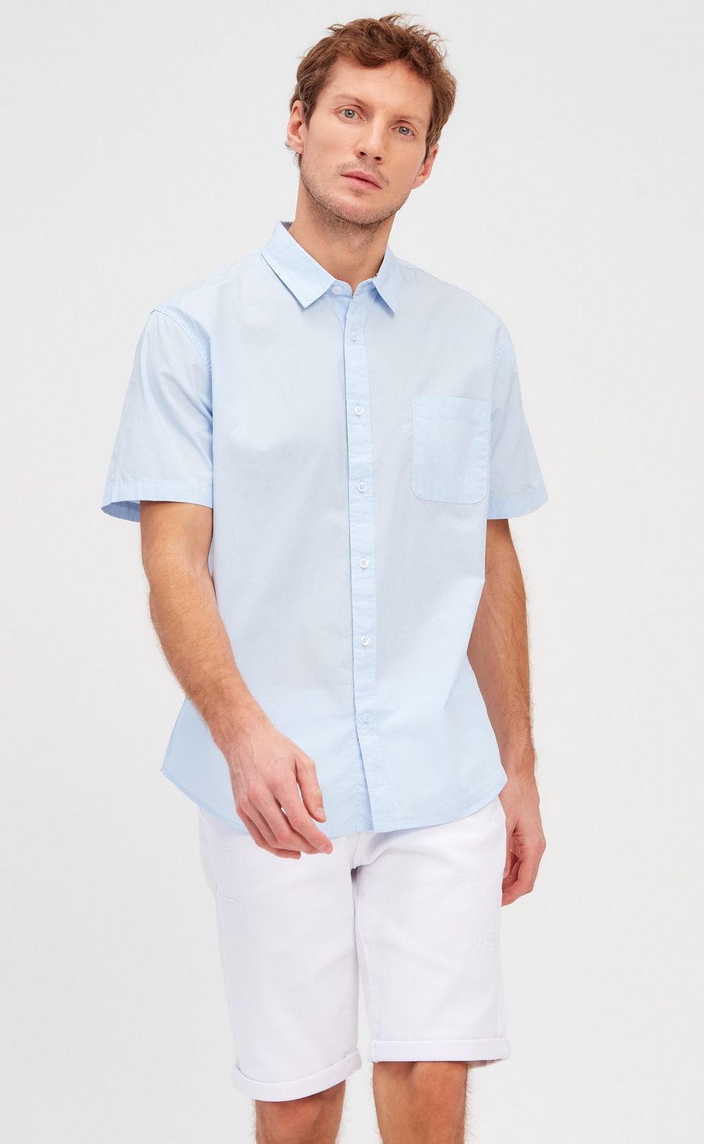 Рубашка к/р F311-0450-1 pale blue - Fine joyce фото 10