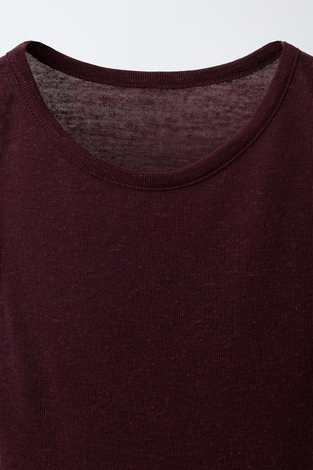 CAMISETA CON LINO / Marr?n - Zara фото 4