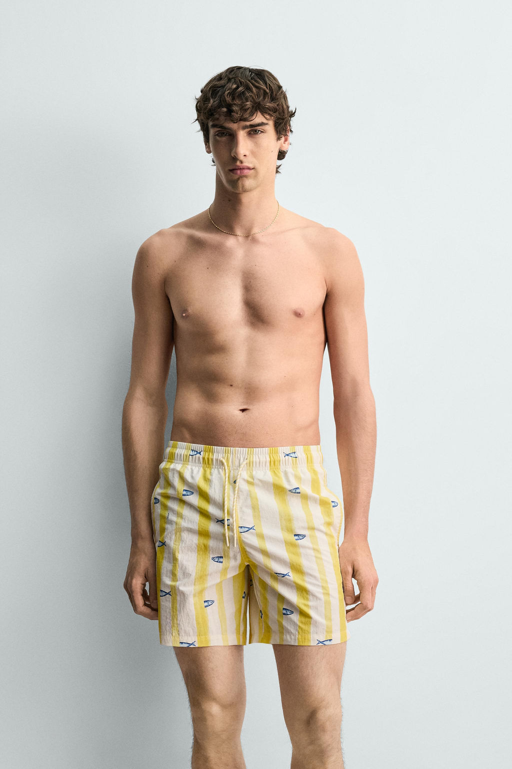 BA?ADOR MEDIO RAYAS PECES / Blanco - Zara фото 5