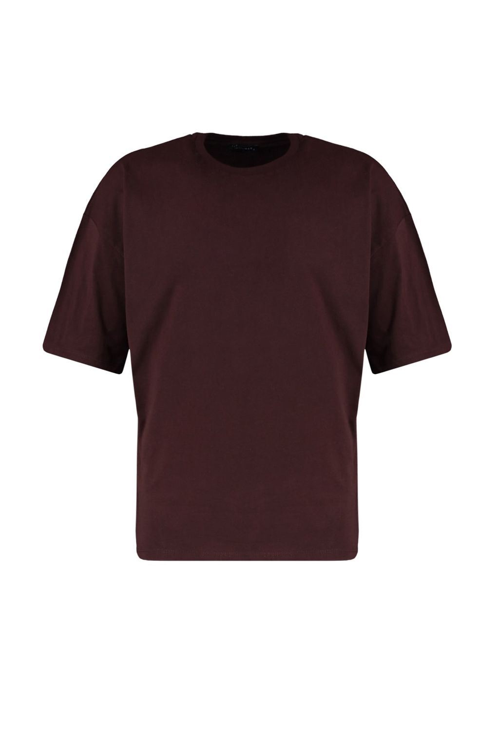 Kahverengi Oversize/Genis Kesim %100 Pamuklu K?sa Kollu Basic T-Shirt TMNSS22TS0318