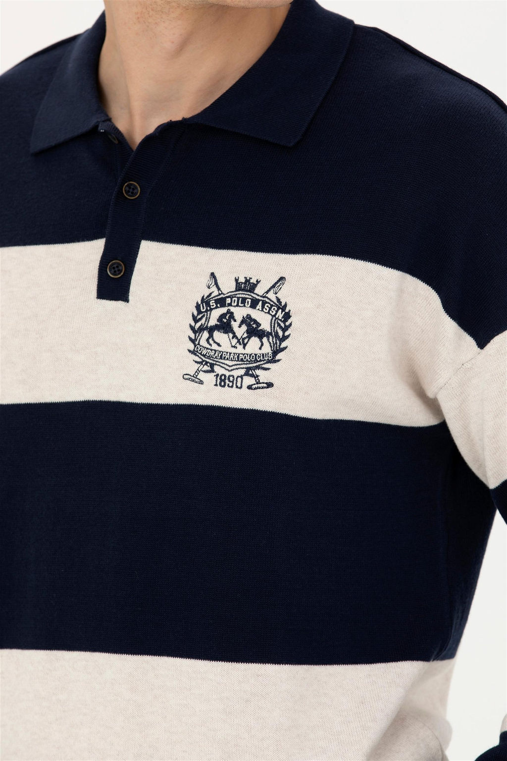 Мужской темно-синий свитер - U.s. polo assn фото 7