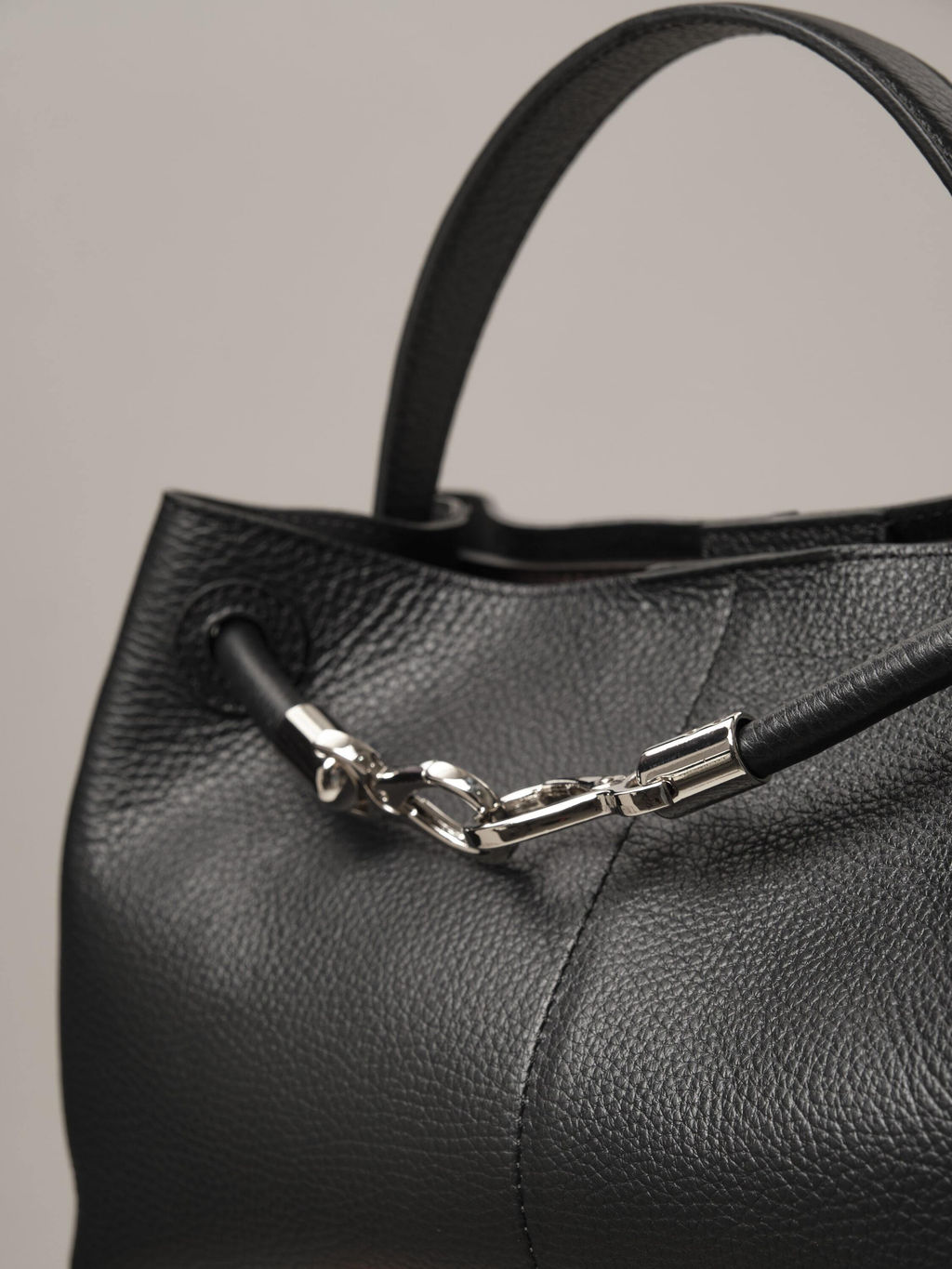 Кожаная сумка Ties DBR 31185 черный фото 6