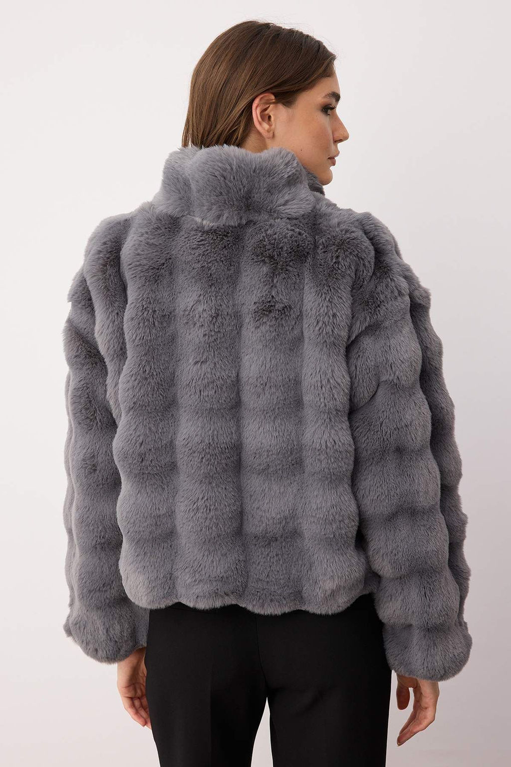 Gri Regular Kal?p Kurk Mont TWOAW26MO00105 - Trendyolmilla фото 12