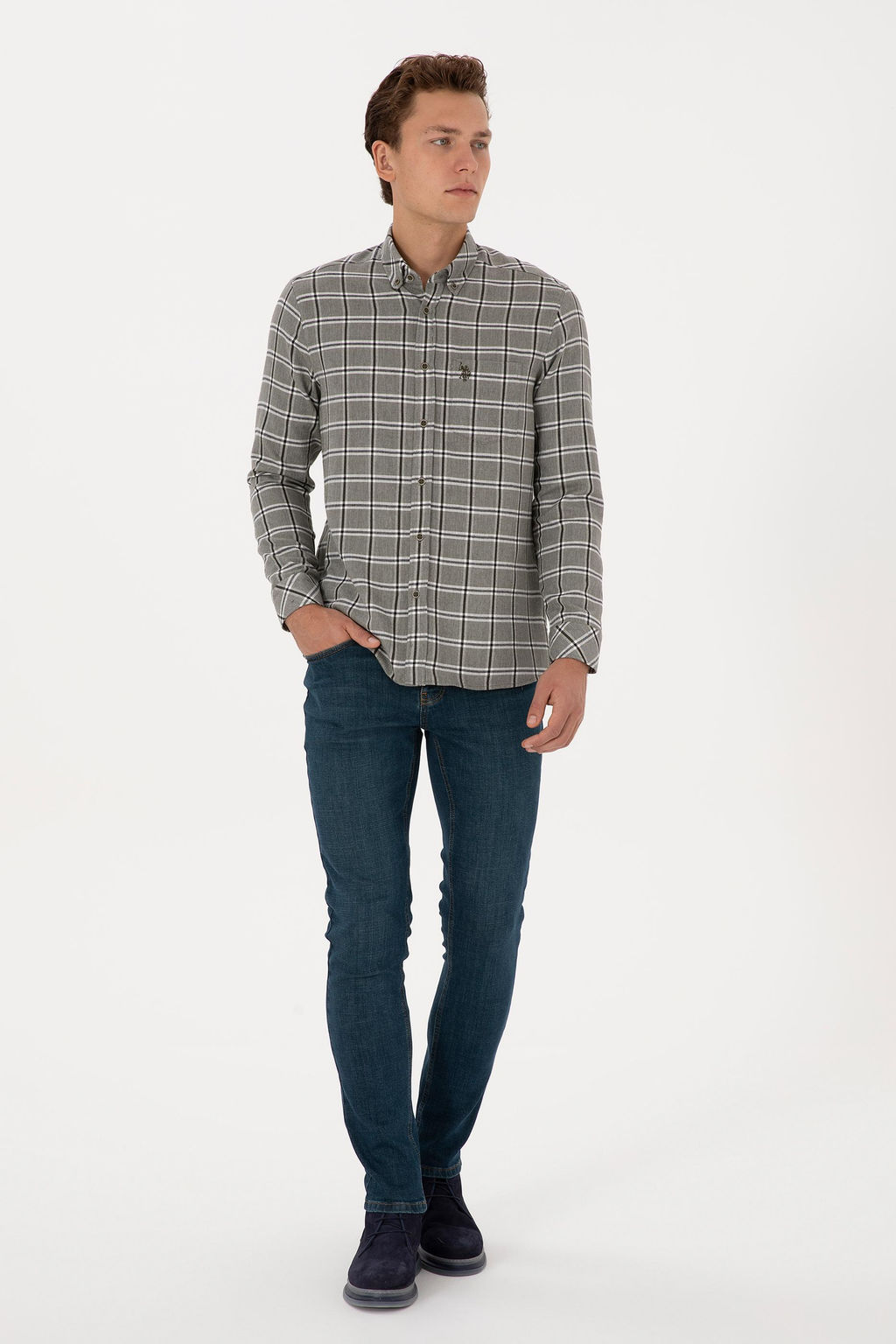 Erkek Koyu Ye_il Uzun Kollu G_mlek - U.s. polo assn фото 4